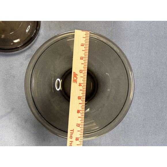 Corningware Pyrex Amber 322 (1 Qt.) & 323 (1.5 Qt.) Set of 2 with lids - Picture 11 of 14